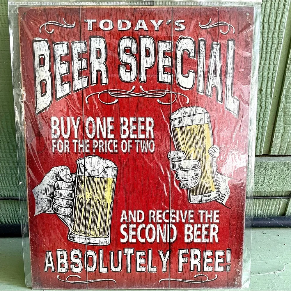 NEW Today’s Beer Special Metal Sign